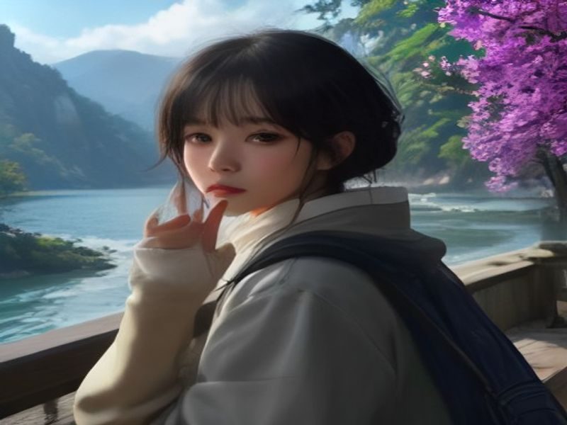 暗色背景下的色虎官网界面在电脑屏幕上展示，画面冷色调，紫罗兰光晕勾勒出导航栏与内容卡片轮廓
